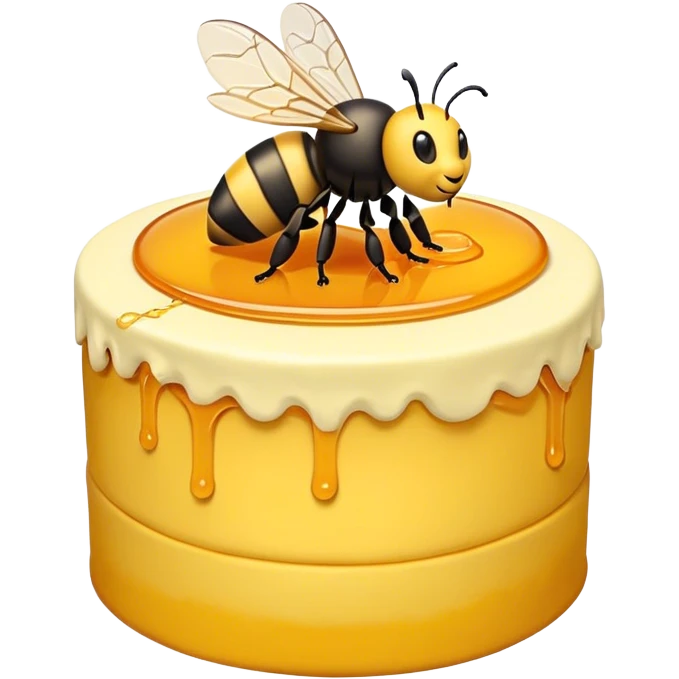 Bee cake emoji