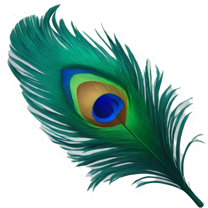 peacock feather emoji