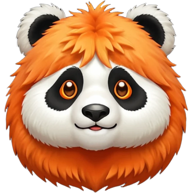 Panda roux orange emoji