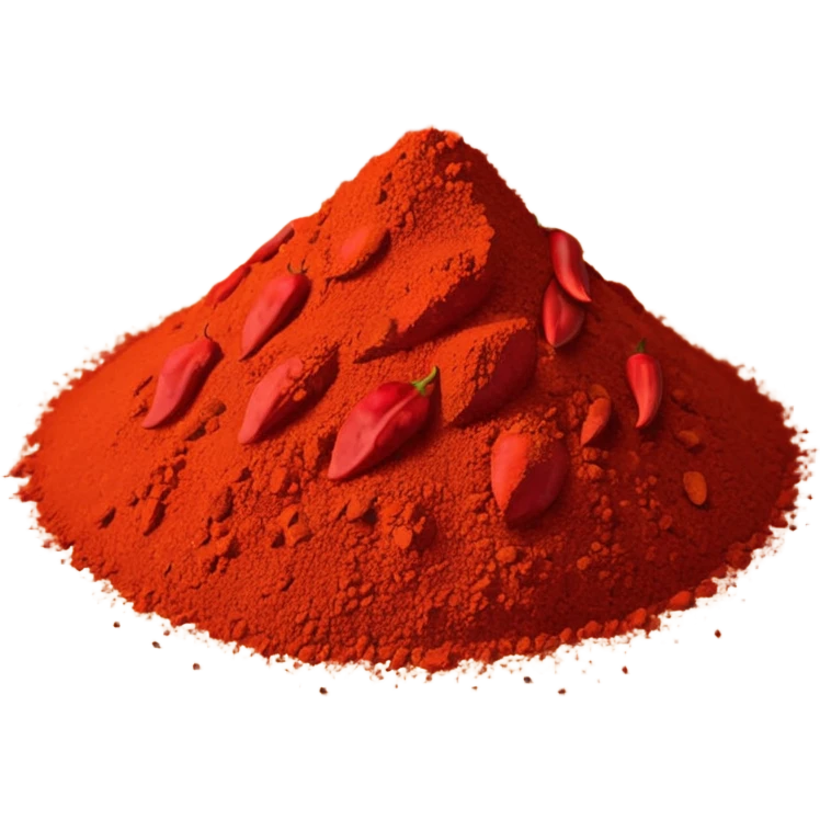powder of red chili emoji