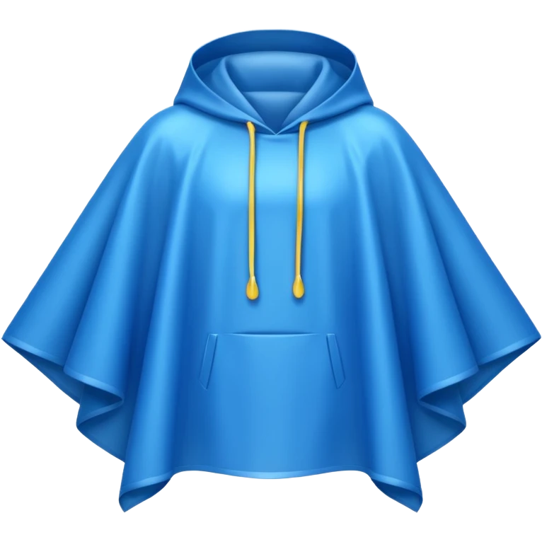 rain poncho blue emoji