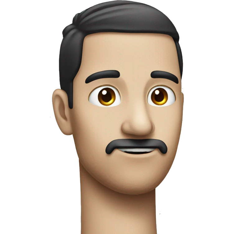 long neck chin poking out emoji