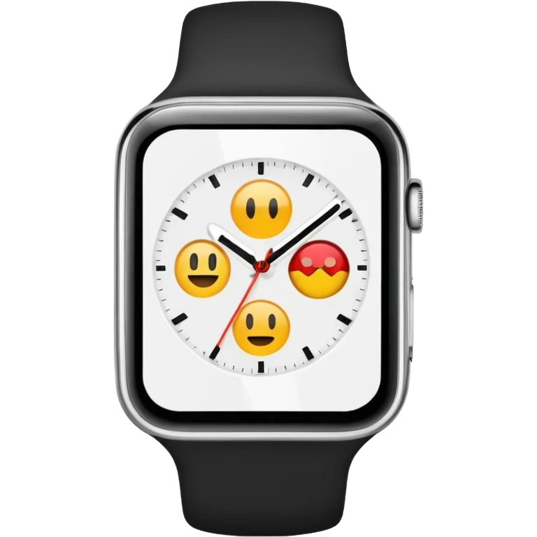 jolie montre blanche emoji