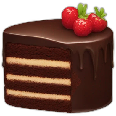 Chocolate cake emoji