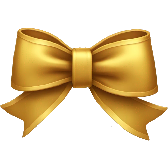 Golden bow emoji