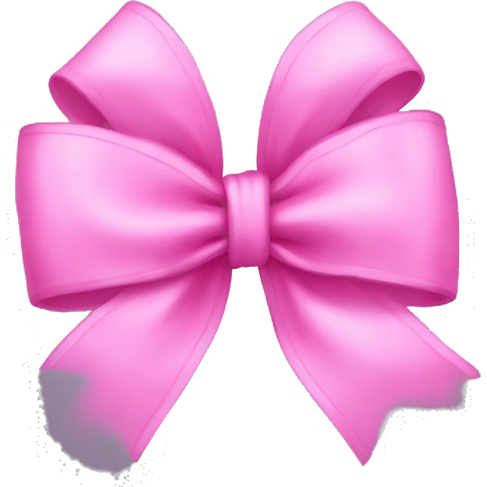 pink light bow emoji