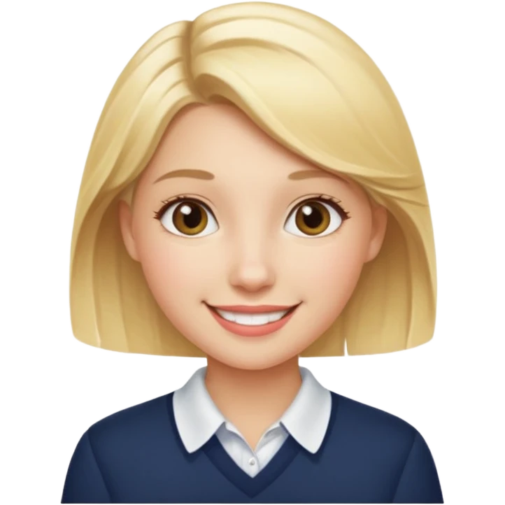 Preppy Girl Head emoji