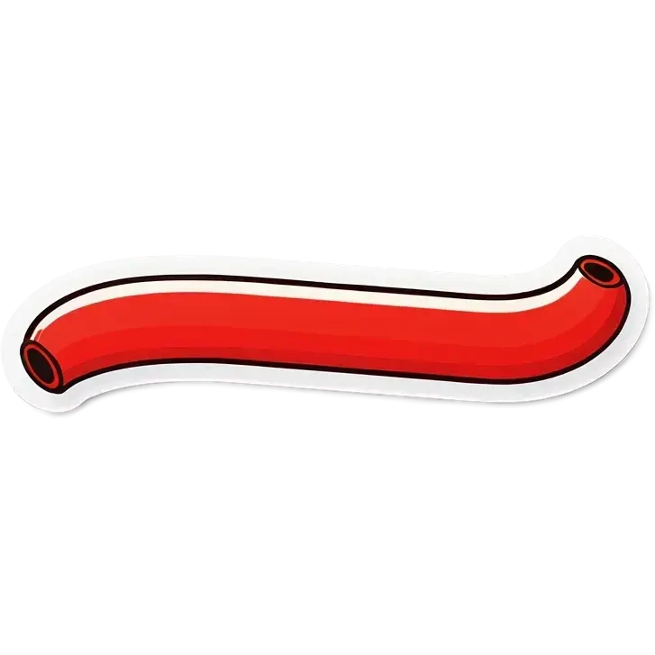 Weiß rote, lange Schranke emoji