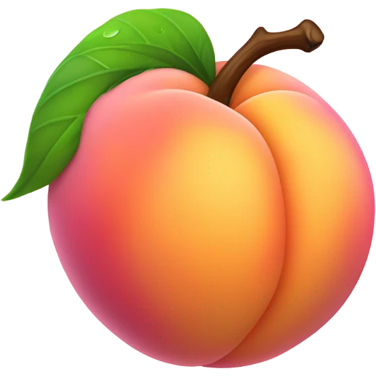 Smell peach emoji