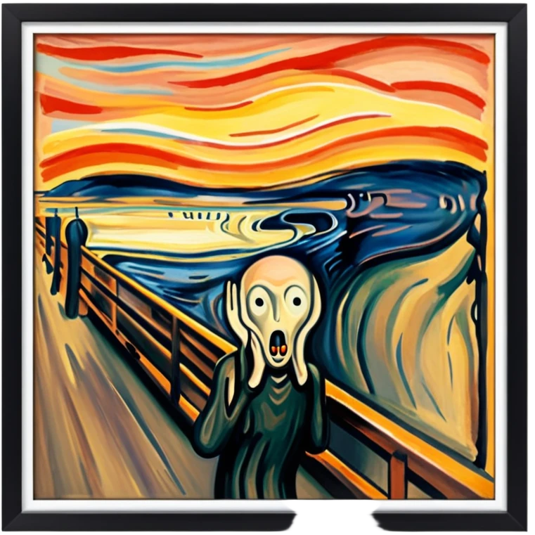 Edvard munch the scream SPAM MEAT landscape  emoji