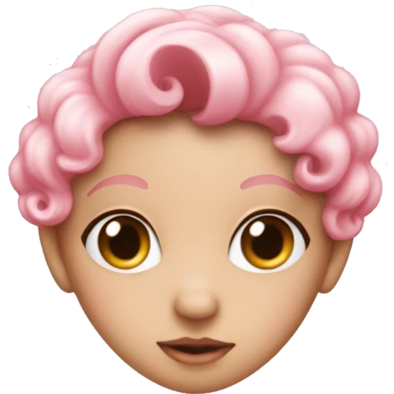 Classy baby pink heart emoji