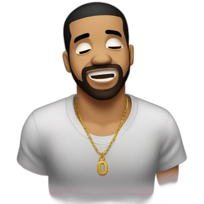 Drake crying in a club emoji