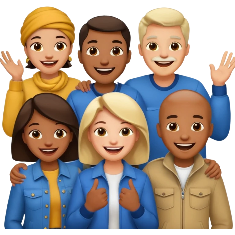 many different groups of people emoji