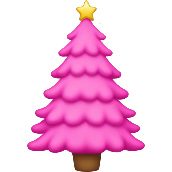 pink christmas tree emoji