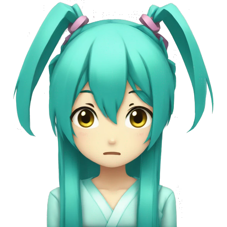 hatsune miku sad emoji