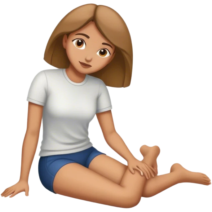 lady laying down w knees bent full body  emoji