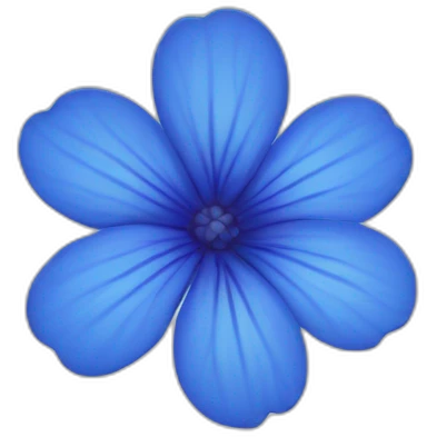 blue-flower emoji