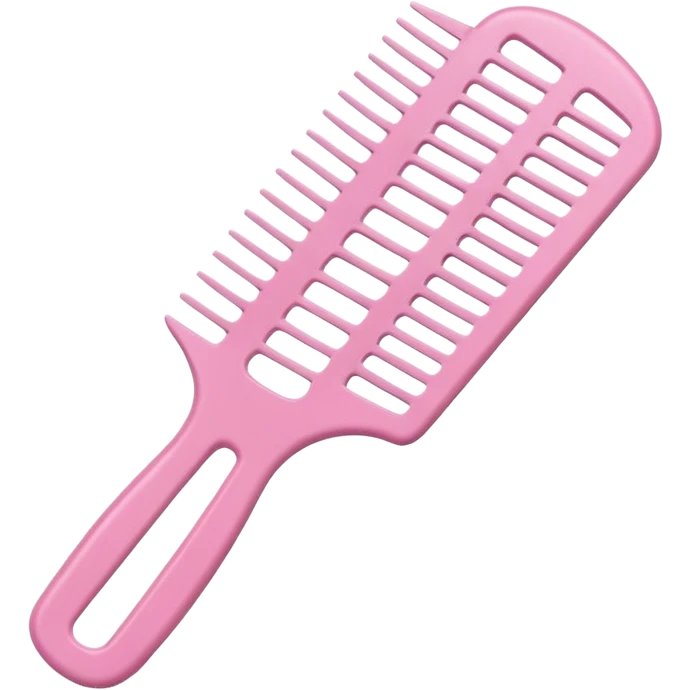 soft pink styling comb emoji