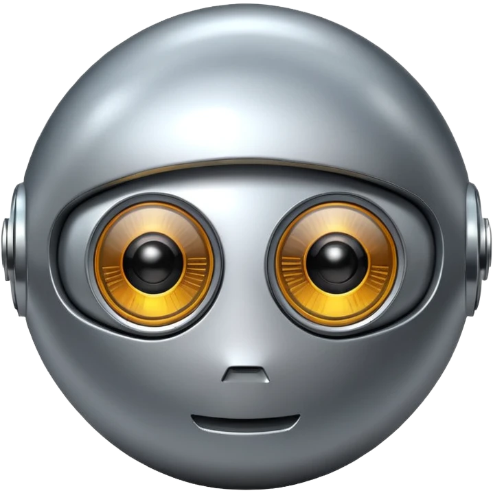 round one eye robot emoji