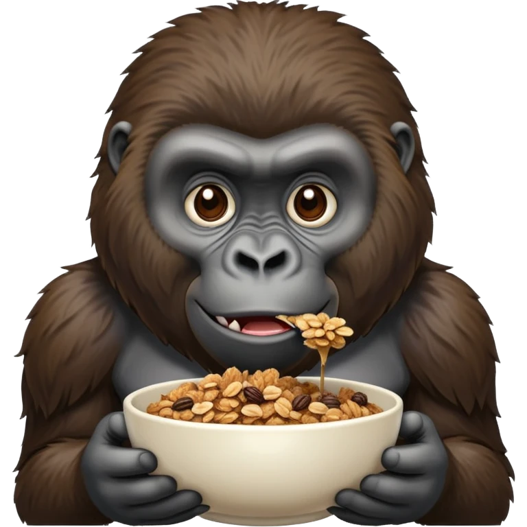 Granola gorilla  emoji