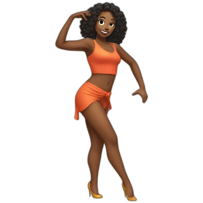 Sexy woman dancing emoji