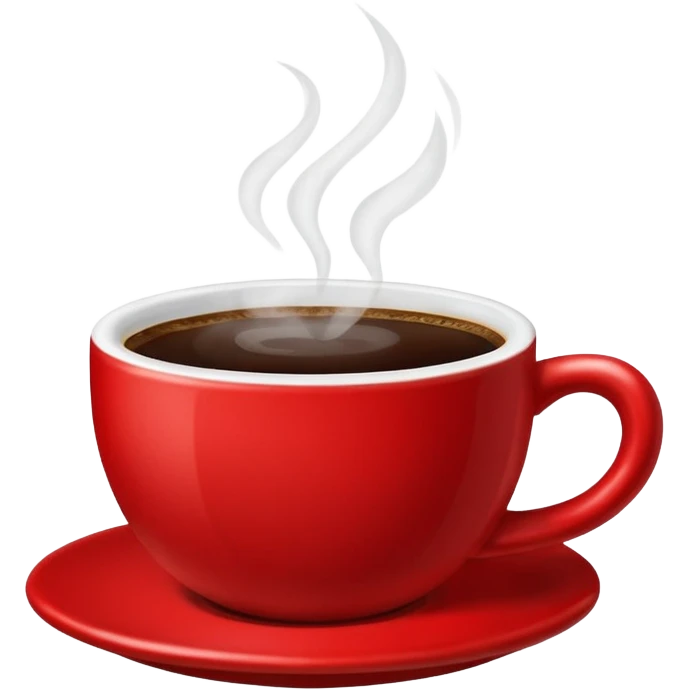 cup of coffe red emoji