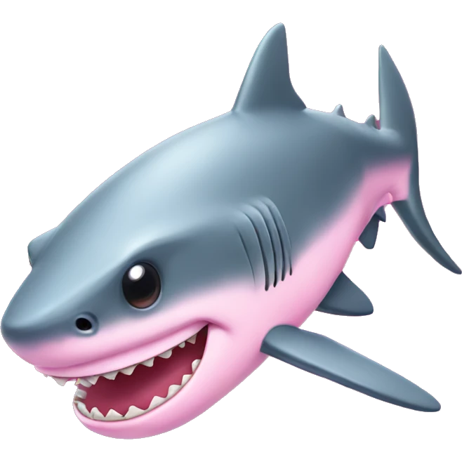Pink shark  emoji
