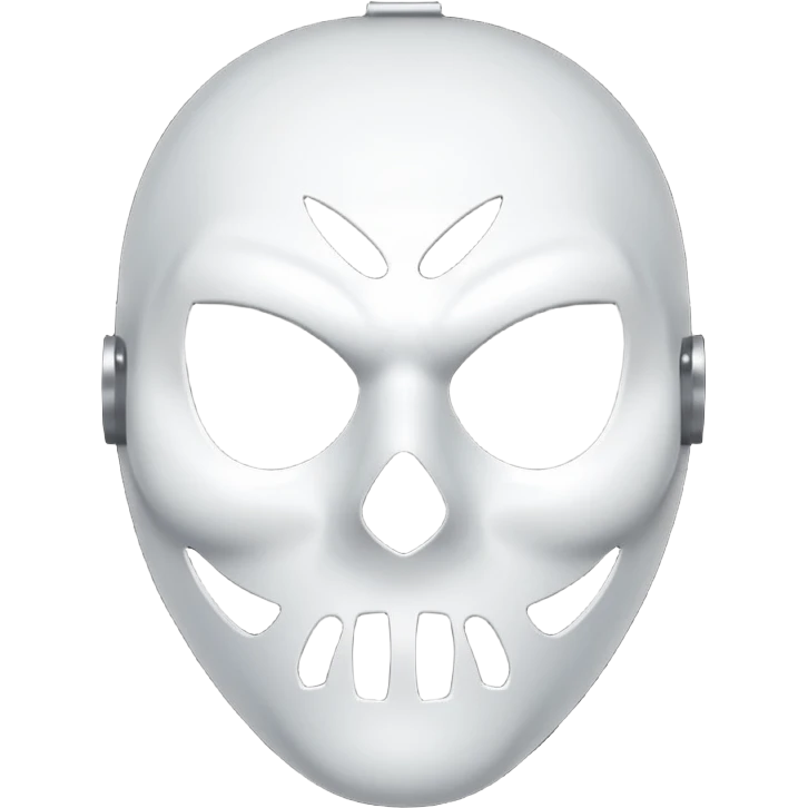 Scary halloween killer Mask emoji