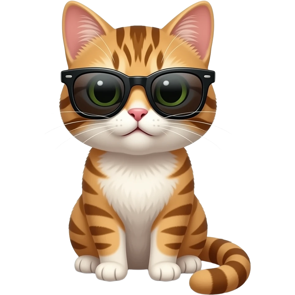 Cat wearing sunglasses emoji