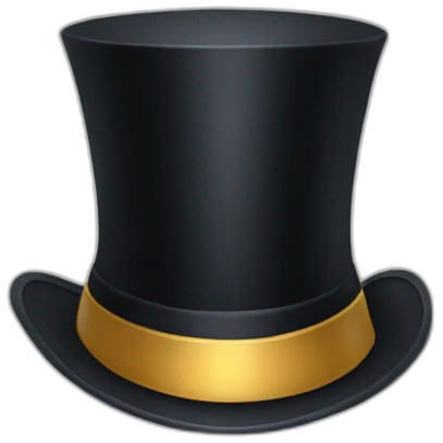 Magician top hat emoji