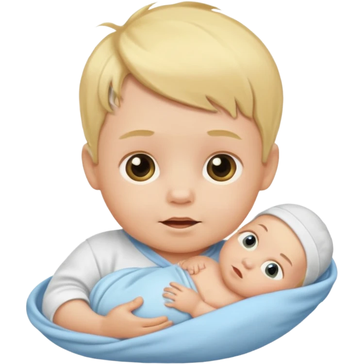 blond baby boy newborn emoji