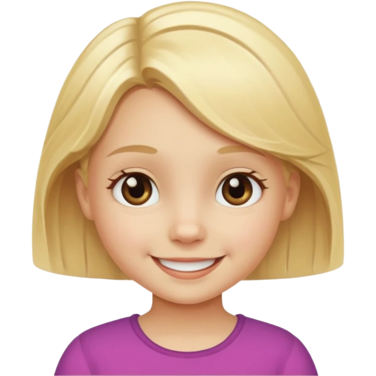 Sarışın küçük kız emoji