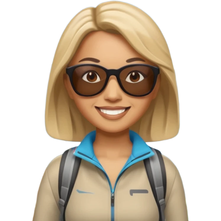 memoji face iphone: celebrity women hiking emoji