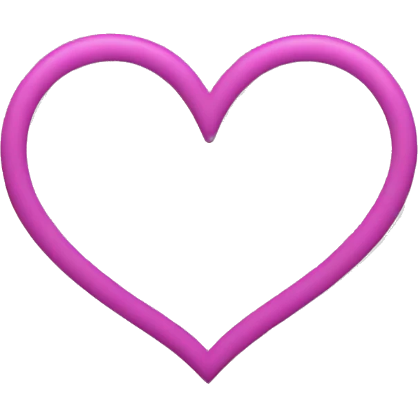 Heart outline emoji