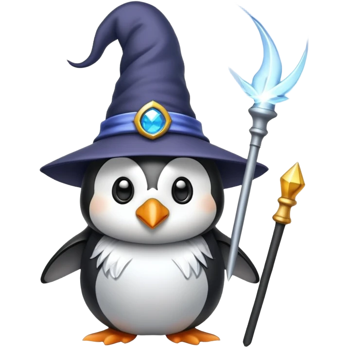 Penguin Wizard emoji