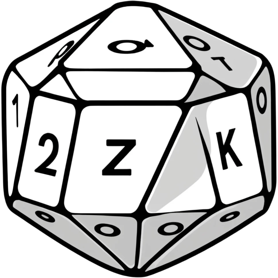 single hundred-sided die d100 emoji