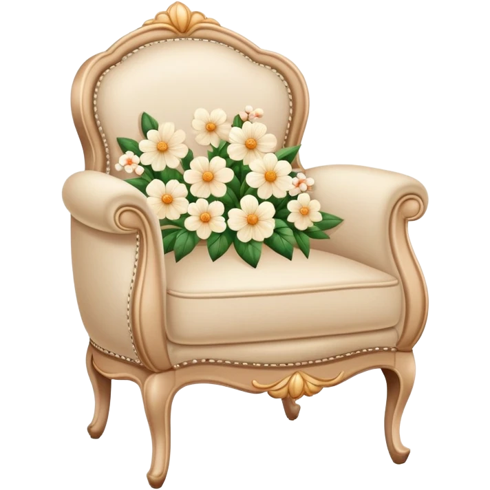 light beige bergere flowers  emoji