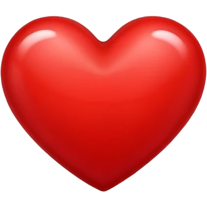 classic red heart emoji