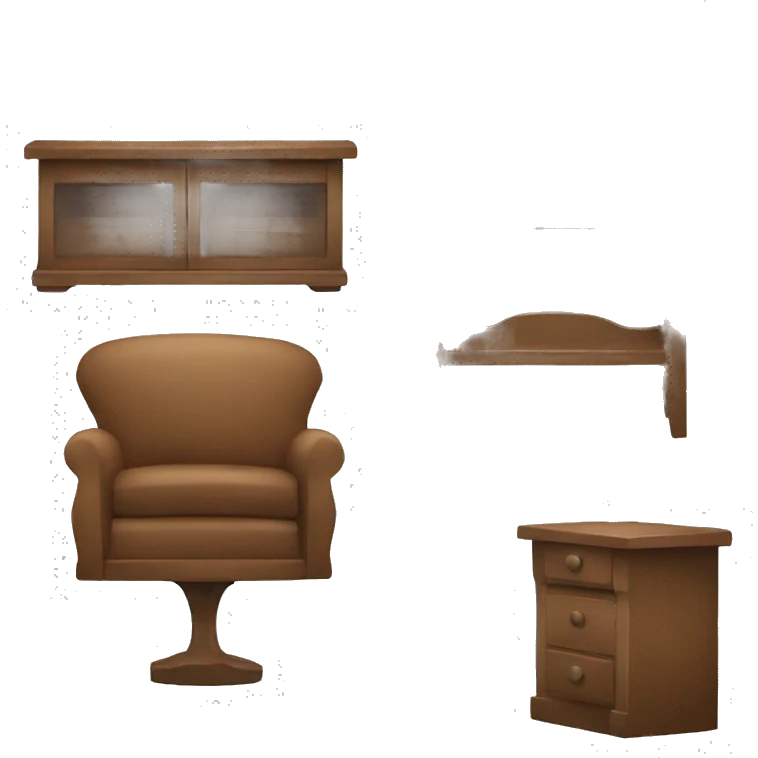Assessing the condition of furniture emoji