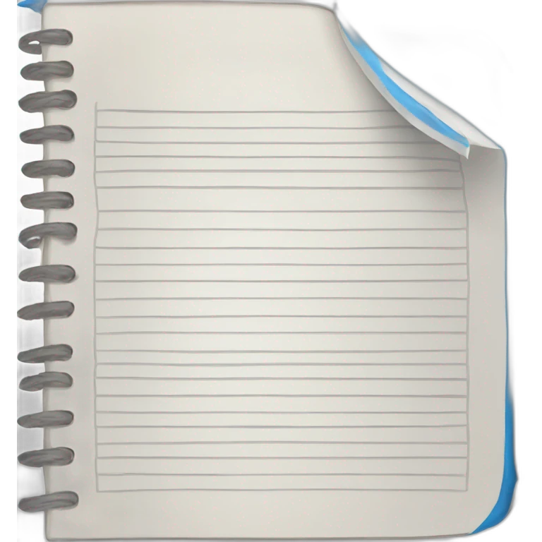 agenda bleu emoji