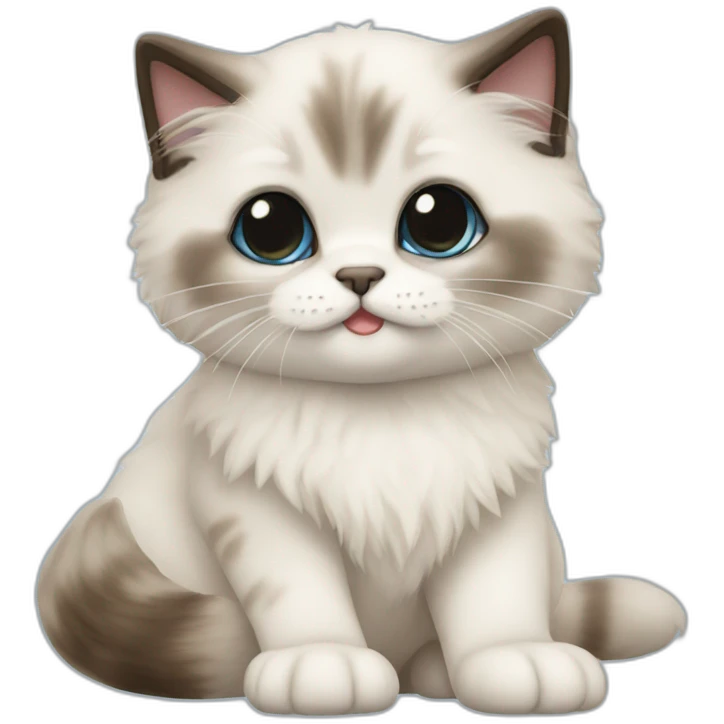 Ragdoll Sealpoint Kitten emoji