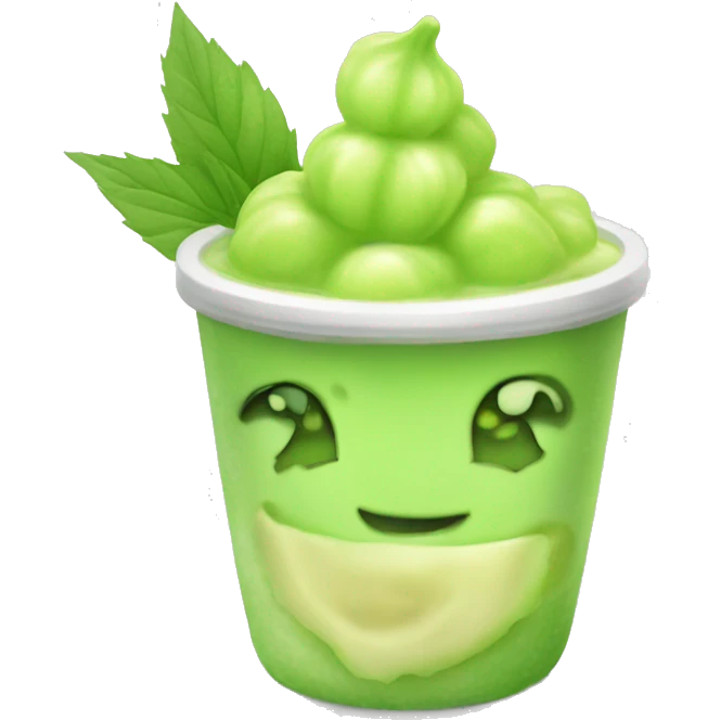 Honeydew boba emoji