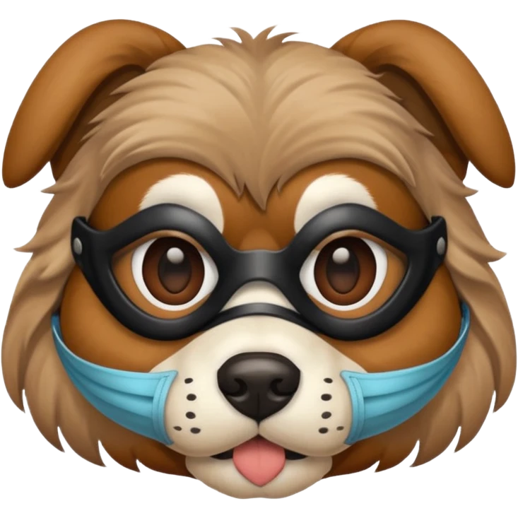 dog with mask  emoji