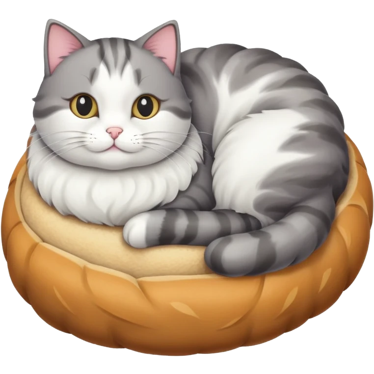Cat in a loaf emoji
