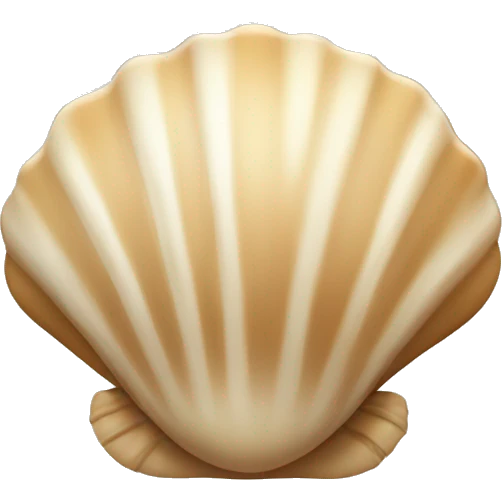 Beige shell emoji