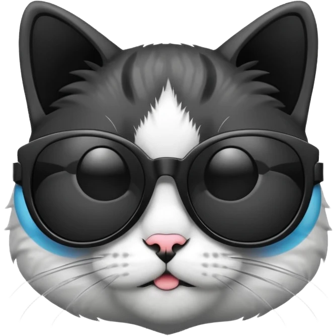 Cat with sunglasses emoji