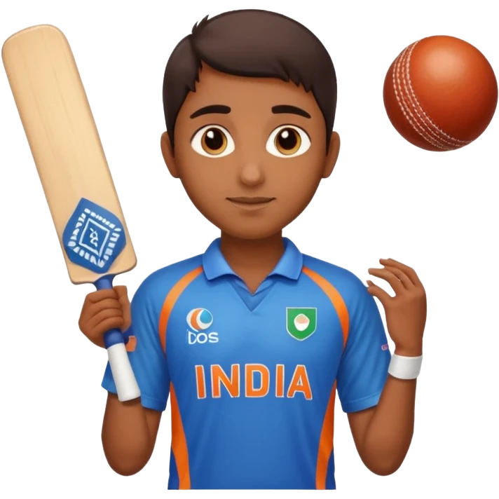 india in cricket jersey 18 number  emoji