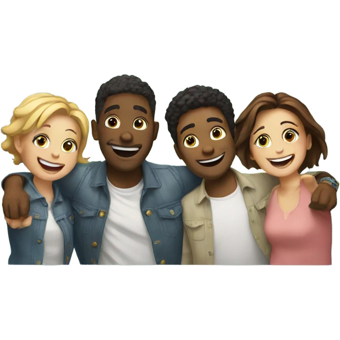 happy moment with friends emoji
