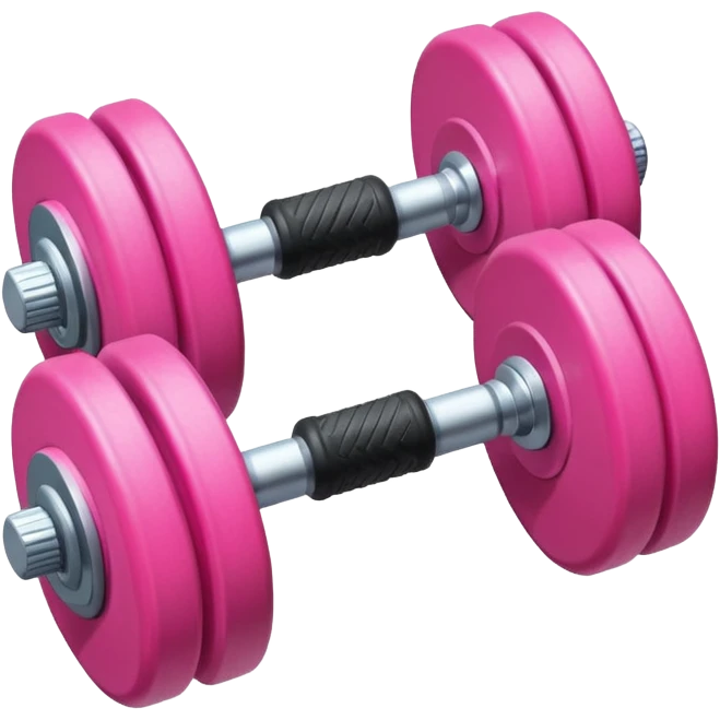 pink dumbbell emoji