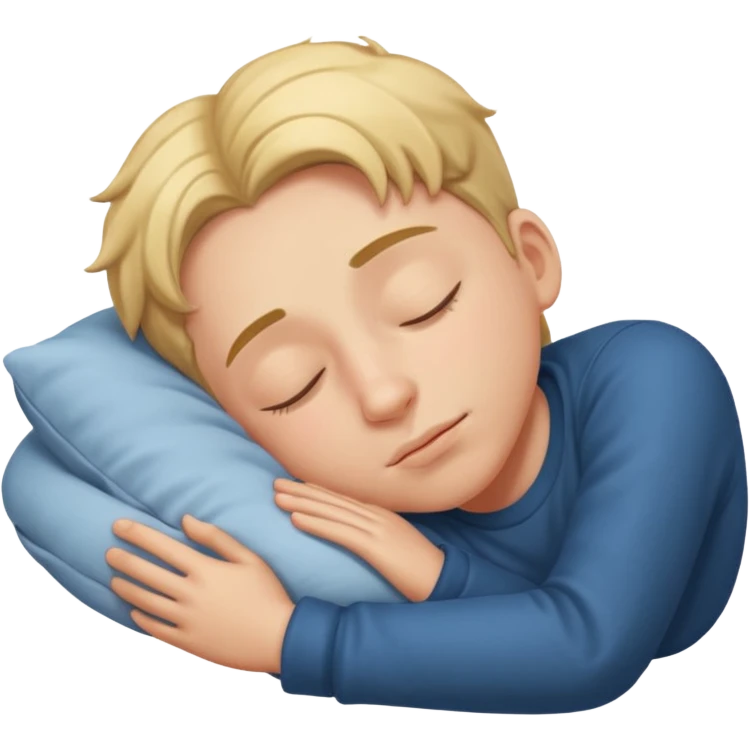 A boy is sleeping emoji